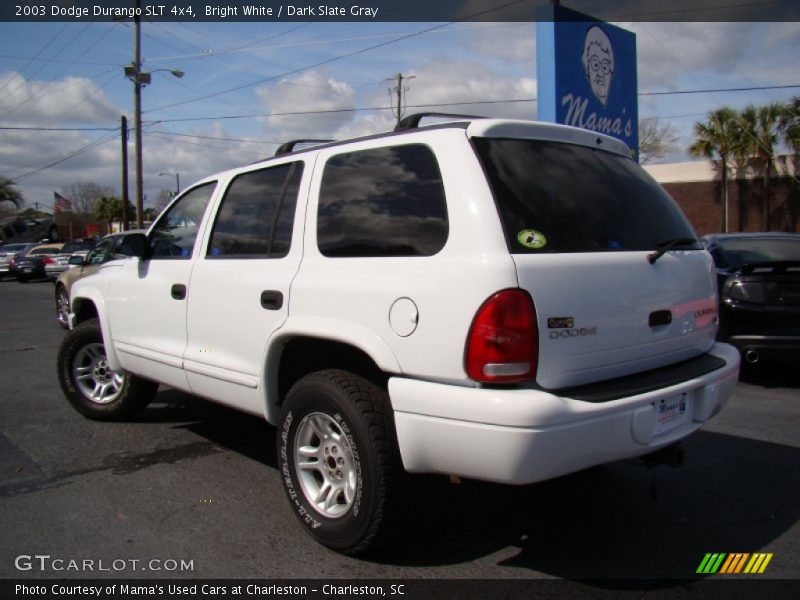 Bright White / Dark Slate Gray 2003 Dodge Durango SLT 4x4