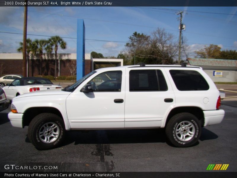 Bright White / Dark Slate Gray 2003 Dodge Durango SLT 4x4