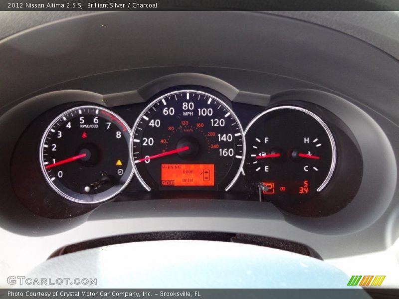 Brilliant Silver / Charcoal 2012 Nissan Altima 2.5 S