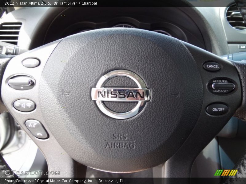 Brilliant Silver / Charcoal 2012 Nissan Altima 2.5 S