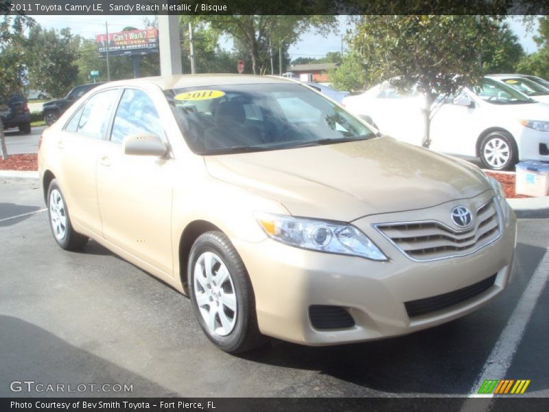 Sandy Beach Metallic / Bisque 2011 Toyota Camry LE