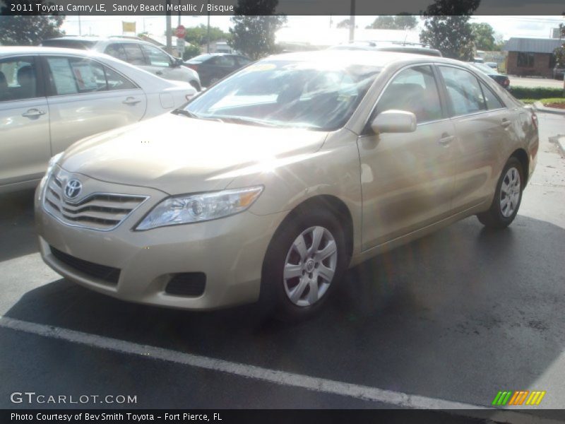Sandy Beach Metallic / Bisque 2011 Toyota Camry LE