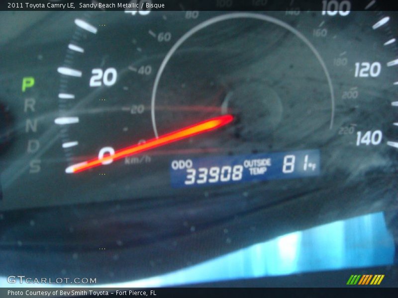 Sandy Beach Metallic / Bisque 2011 Toyota Camry LE