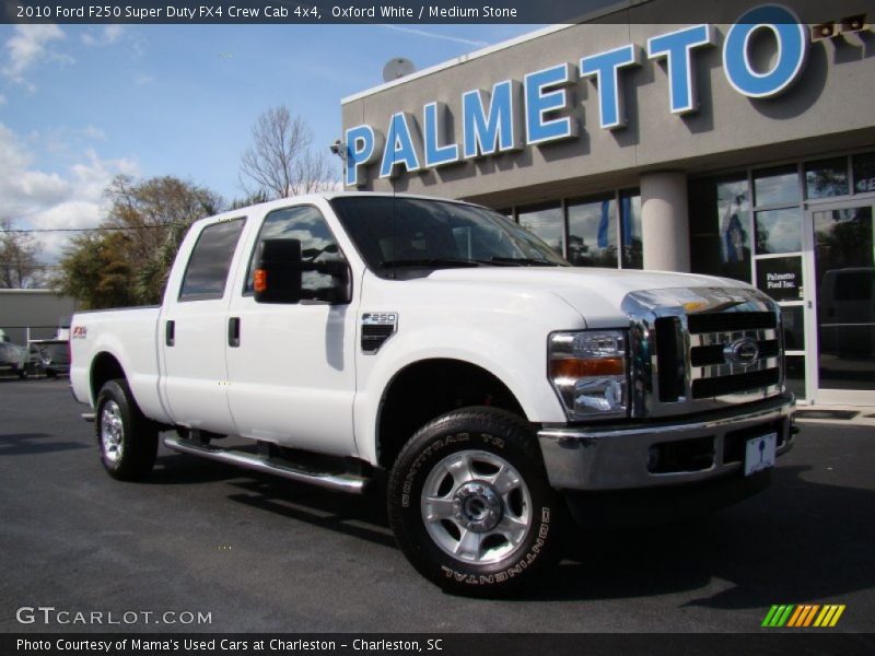 Oxford White / Medium Stone 2010 Ford F250 Super Duty FX4 Crew Cab 4x4