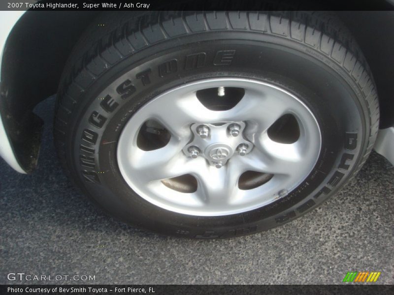 Super White / Ash Gray 2007 Toyota Highlander