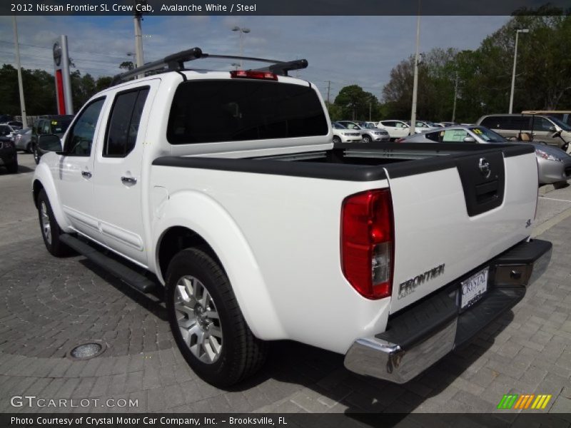 Avalanche White / Steel 2012 Nissan Frontier SL Crew Cab
