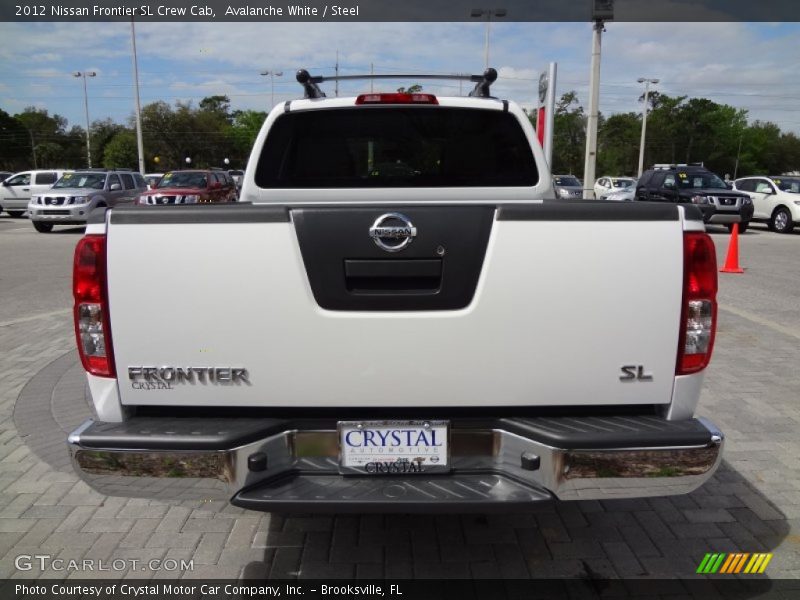 Avalanche White / Steel 2012 Nissan Frontier SL Crew Cab