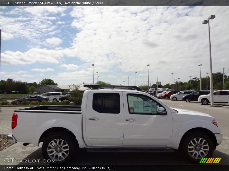 Avalanche White / Steel 2012 Nissan Frontier SL Crew Cab