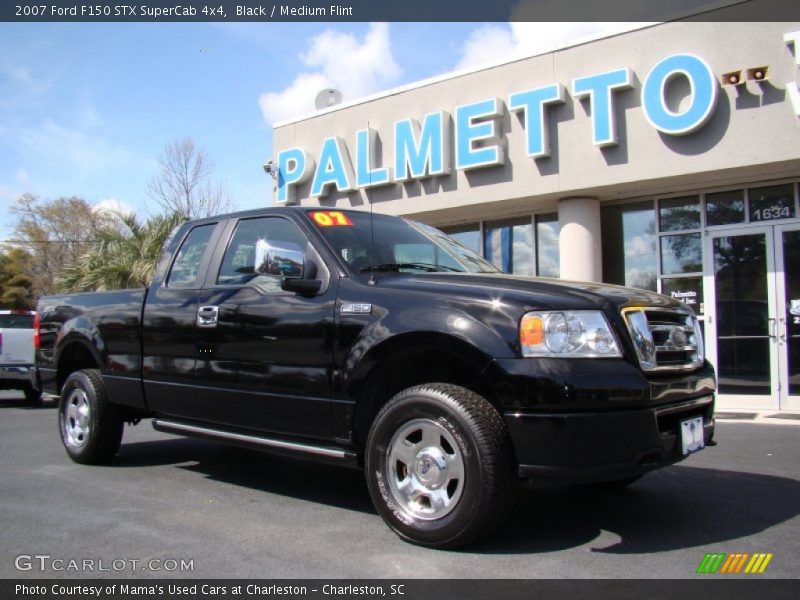 Black / Medium Flint 2007 Ford F150 STX SuperCab 4x4