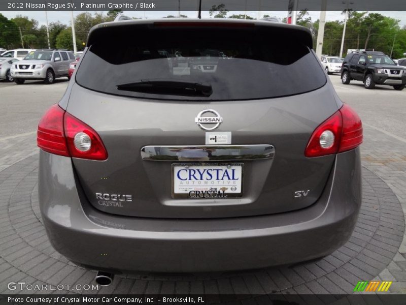 Platinum Graphite / Black 2012 Nissan Rogue SV