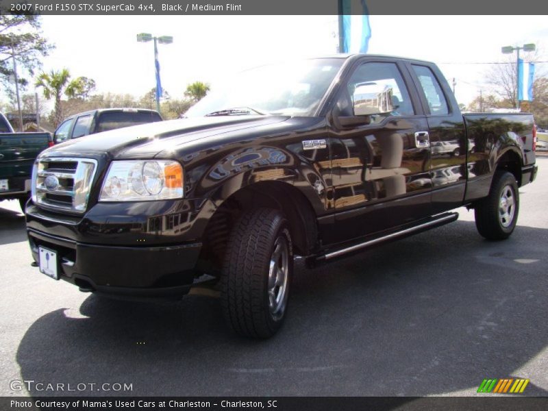 Black / Medium Flint 2007 Ford F150 STX SuperCab 4x4