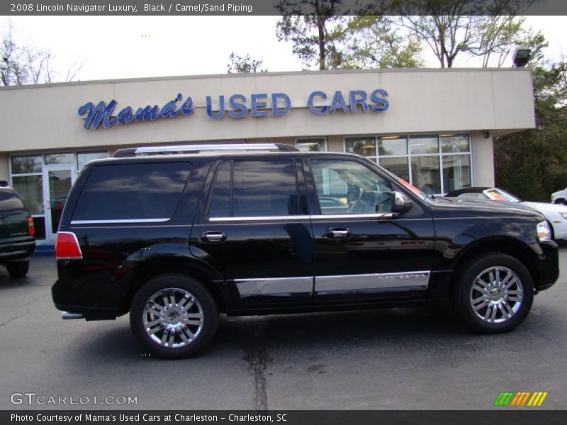 Black / Camel/Sand Piping 2008 Lincoln Navigator Luxury
