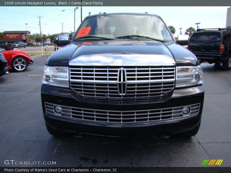 Black / Camel/Sand Piping 2008 Lincoln Navigator Luxury