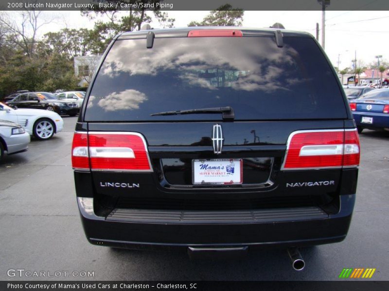 Black / Camel/Sand Piping 2008 Lincoln Navigator Luxury