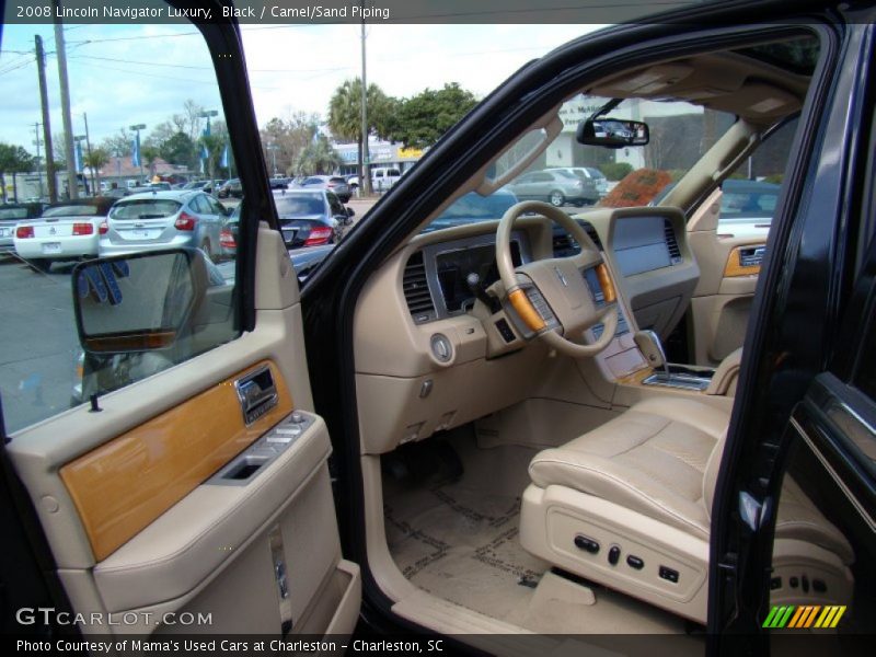 Black / Camel/Sand Piping 2008 Lincoln Navigator Luxury