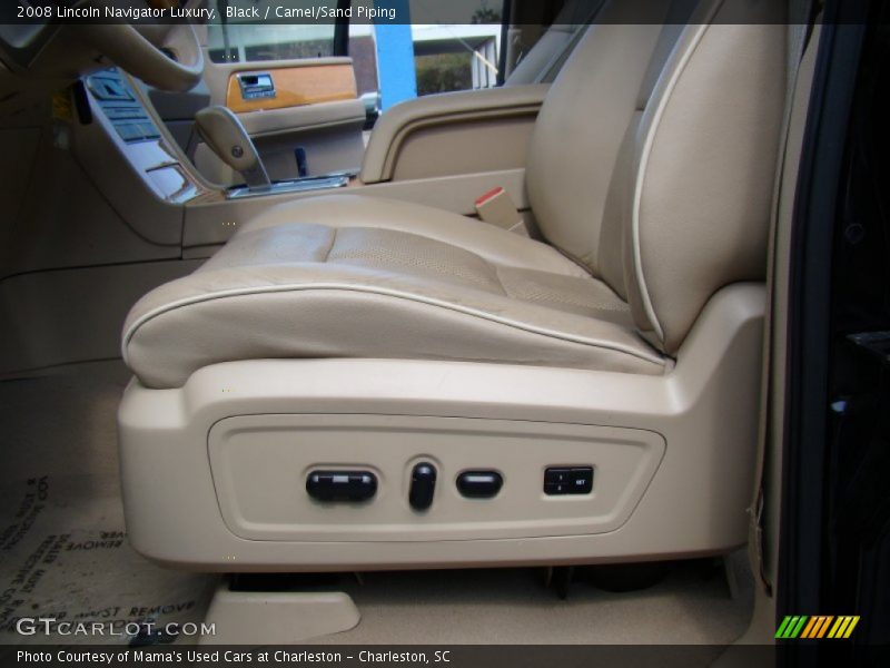 Black / Camel/Sand Piping 2008 Lincoln Navigator Luxury