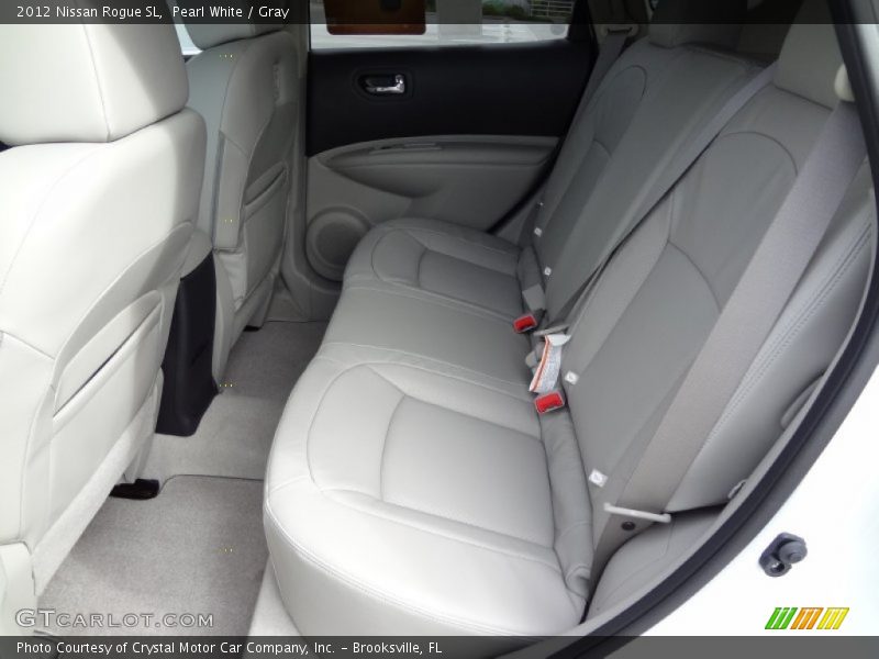 Pearl White / Gray 2012 Nissan Rogue SL