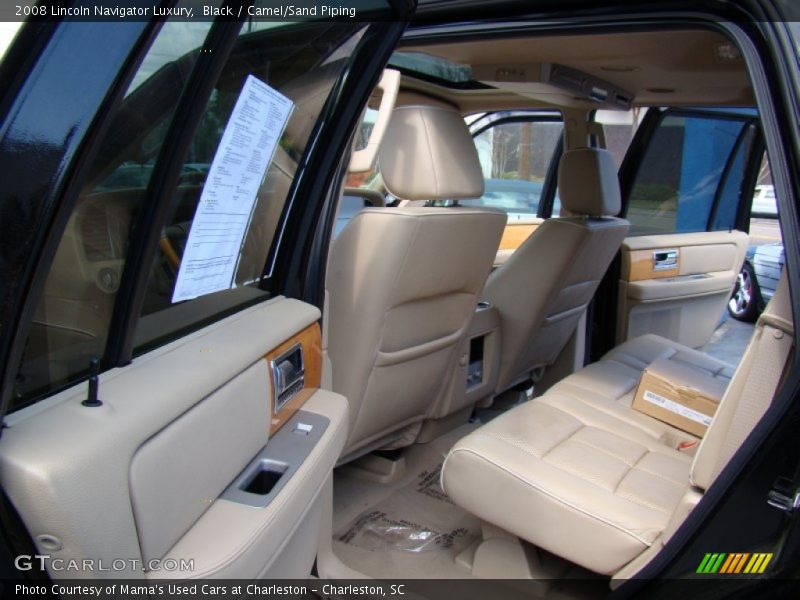 Black / Camel/Sand Piping 2008 Lincoln Navigator Luxury