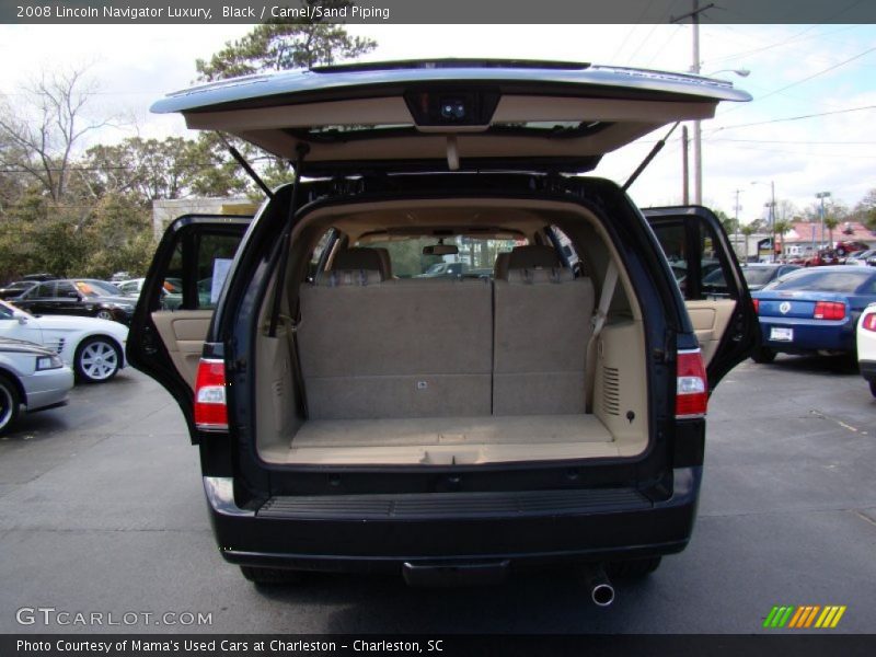 Black / Camel/Sand Piping 2008 Lincoln Navigator Luxury
