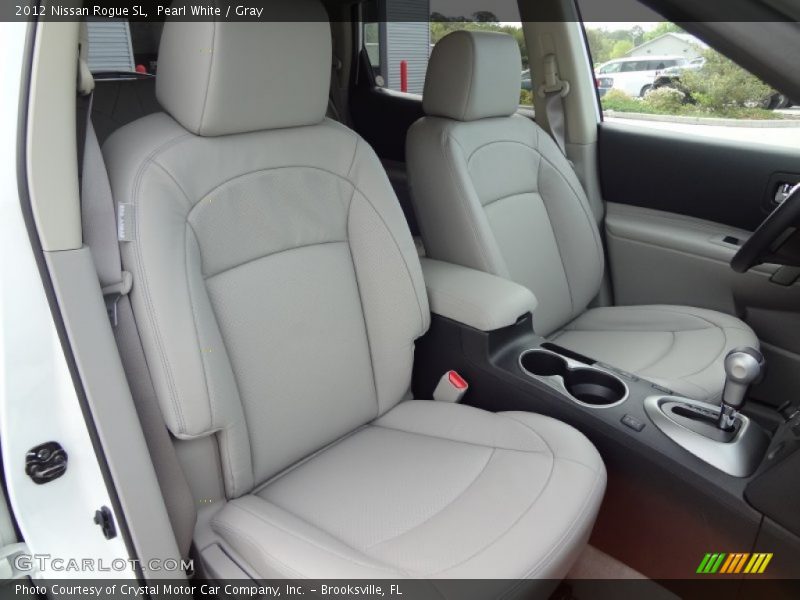Pearl White / Gray 2012 Nissan Rogue SL