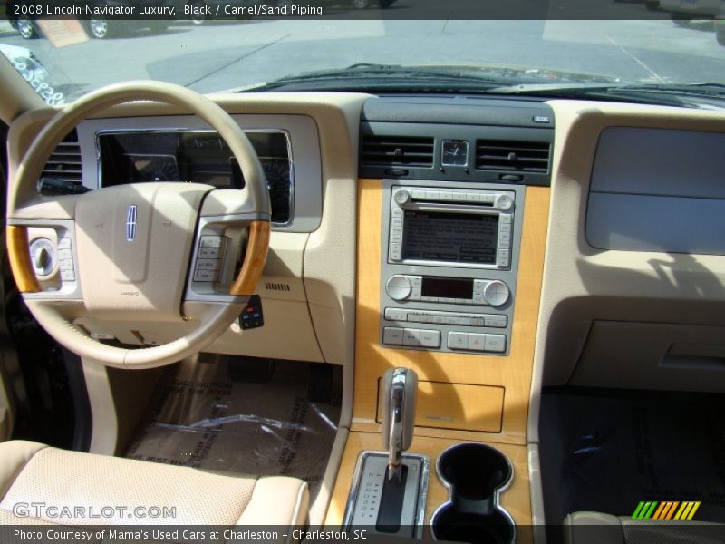 Black / Camel/Sand Piping 2008 Lincoln Navigator Luxury