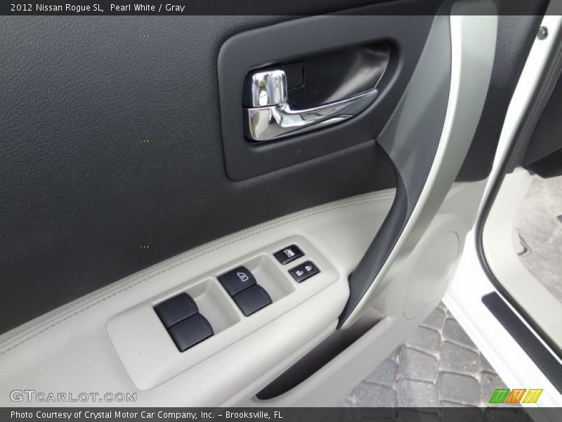 Pearl White / Gray 2012 Nissan Rogue SL