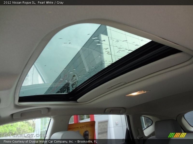 Pearl White / Gray 2012 Nissan Rogue SL