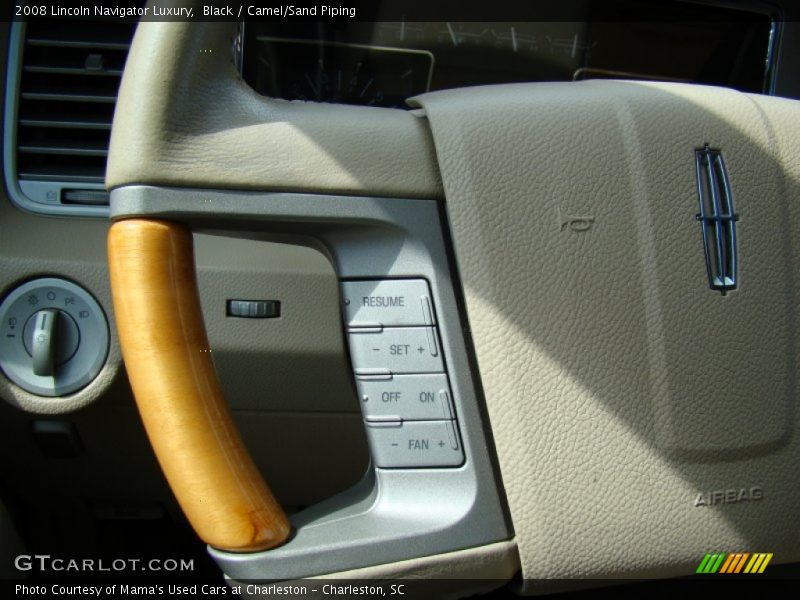 Black / Camel/Sand Piping 2008 Lincoln Navigator Luxury