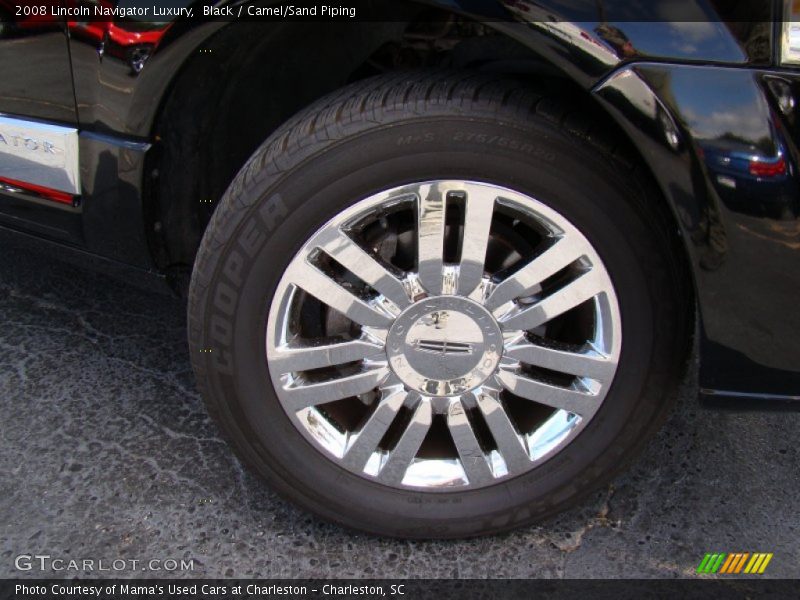 Black / Camel/Sand Piping 2008 Lincoln Navigator Luxury