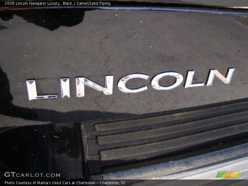 Black / Camel/Sand Piping 2008 Lincoln Navigator Luxury