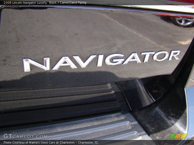 Black / Camel/Sand Piping 2008 Lincoln Navigator Luxury