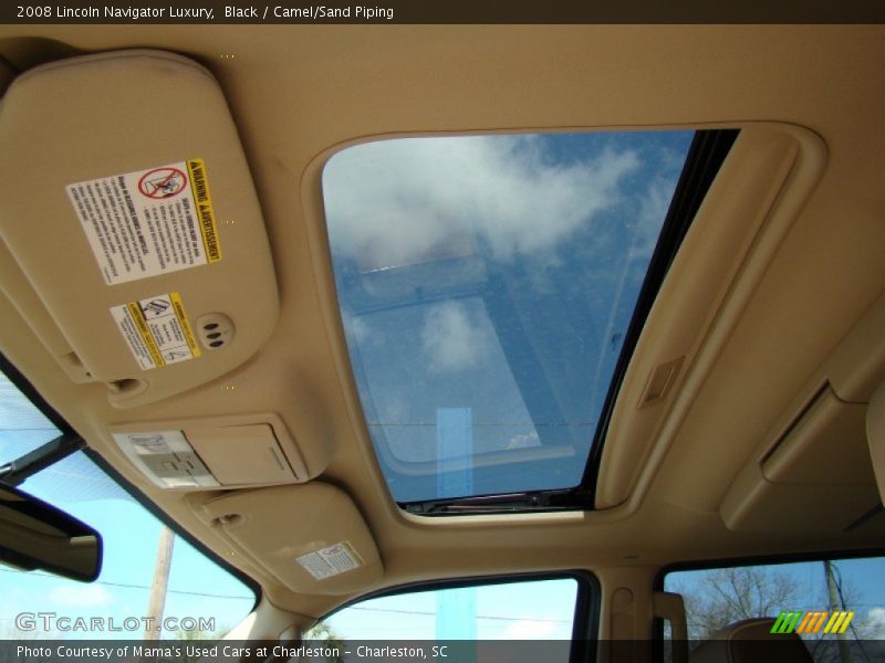 Black / Camel/Sand Piping 2008 Lincoln Navigator Luxury