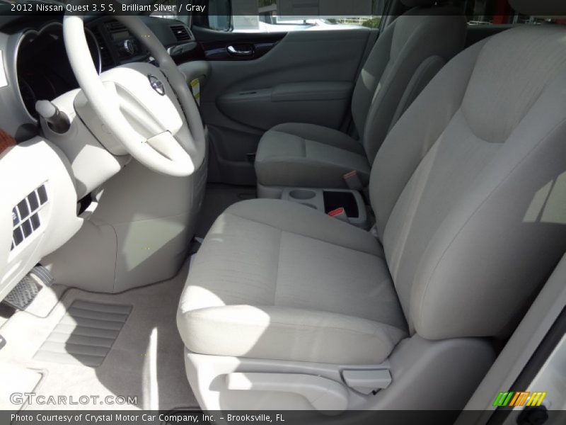 Brilliant Silver / Gray 2012 Nissan Quest 3.5 S