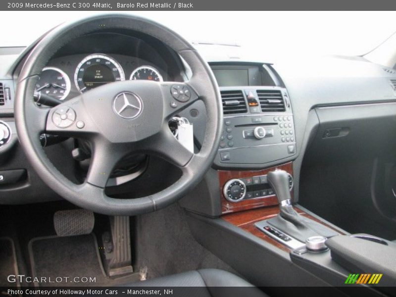 Barolo Red Metallic / Black 2009 Mercedes-Benz C 300 4Matic