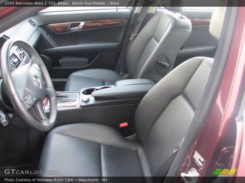 Barolo Red Metallic / Black 2009 Mercedes-Benz C 300 4Matic