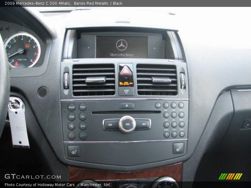 Barolo Red Metallic / Black 2009 Mercedes-Benz C 300 4Matic
