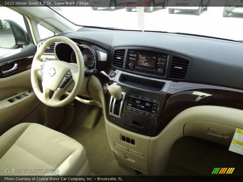 Super Black / Beige 2012 Nissan Quest 3.5 SV