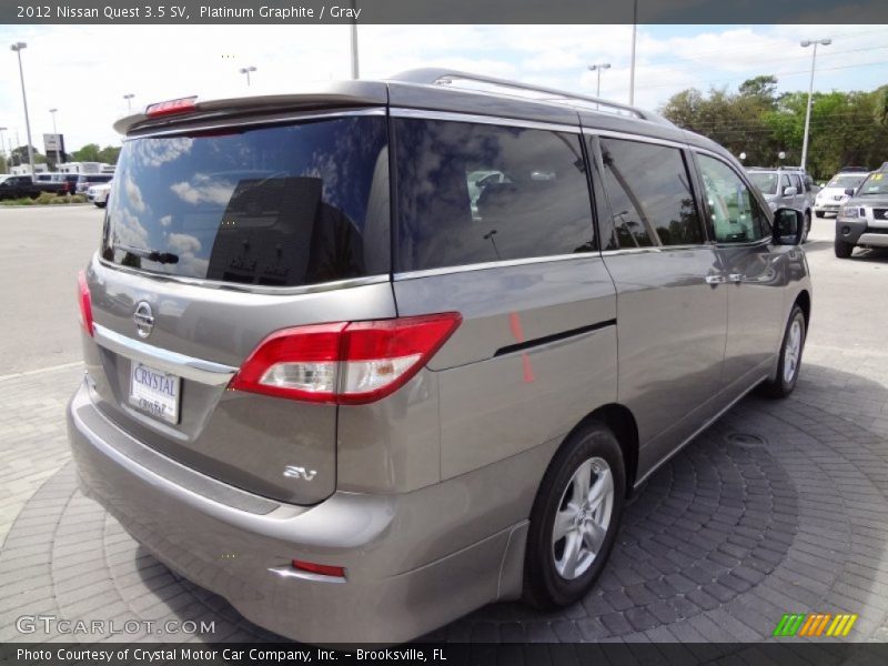 Platinum Graphite / Gray 2012 Nissan Quest 3.5 SV