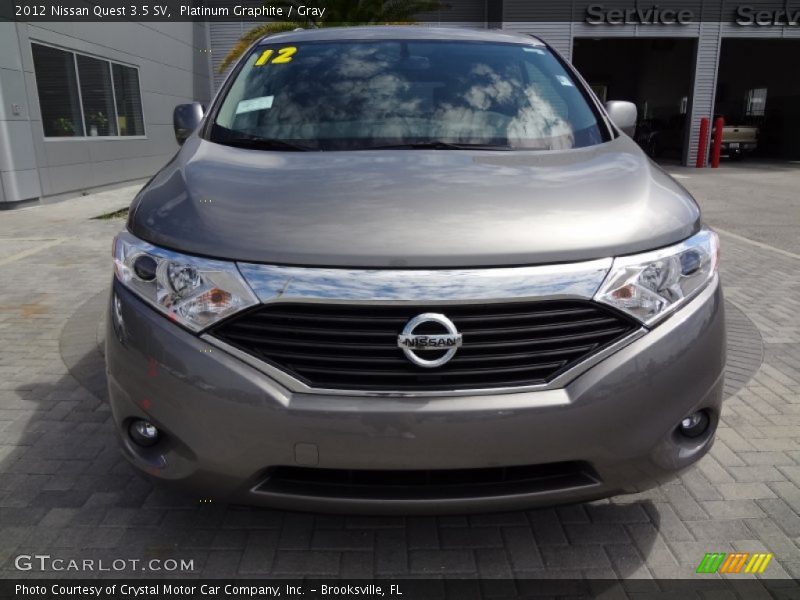 Platinum Graphite / Gray 2012 Nissan Quest 3.5 SV