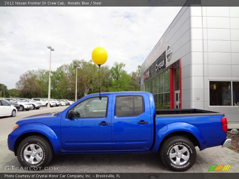 Metallic Blue / Steel 2012 Nissan Frontier SV Crew Cab