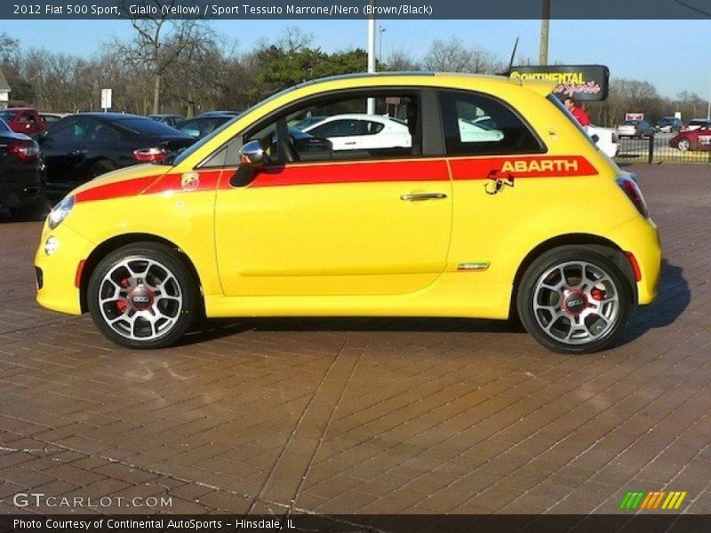  2012 500 Sport Giallo (Yellow)
