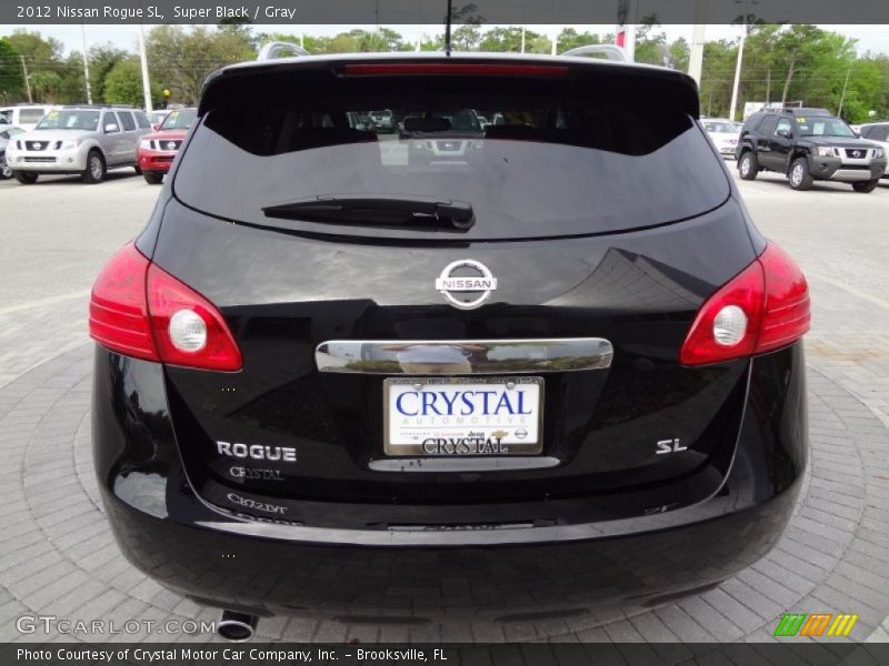 Super Black / Gray 2012 Nissan Rogue SL