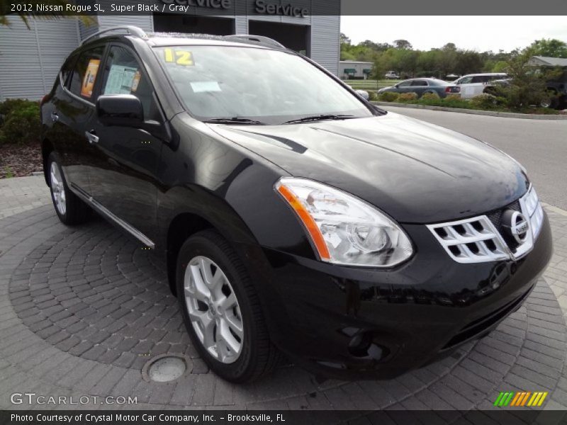 Super Black / Gray 2012 Nissan Rogue SL