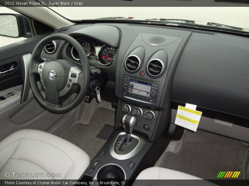 Super Black / Gray 2012 Nissan Rogue SL