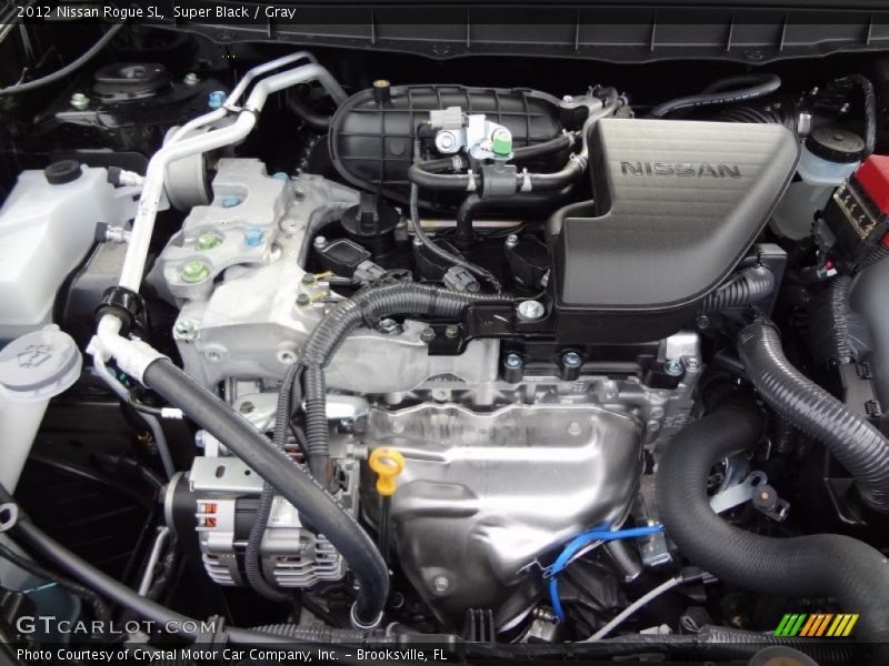 Super Black / Gray 2012 Nissan Rogue SL