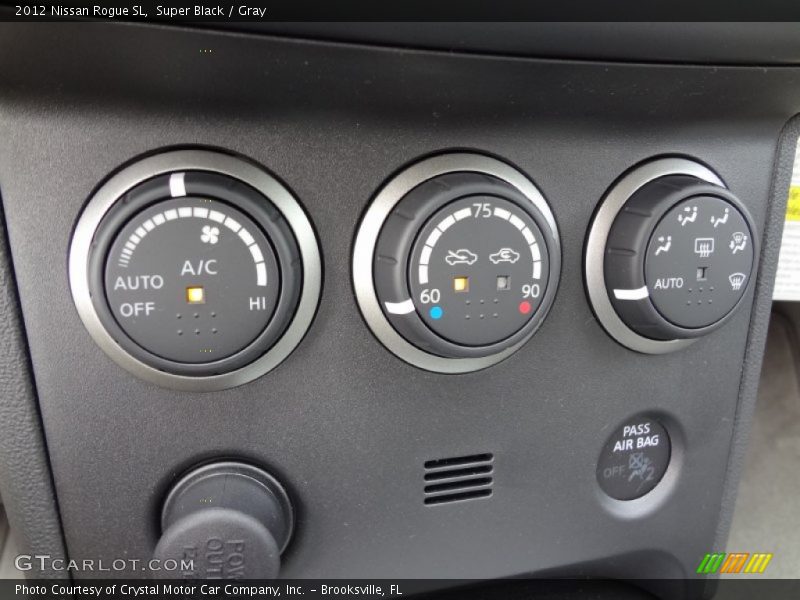 Super Black / Gray 2012 Nissan Rogue SL