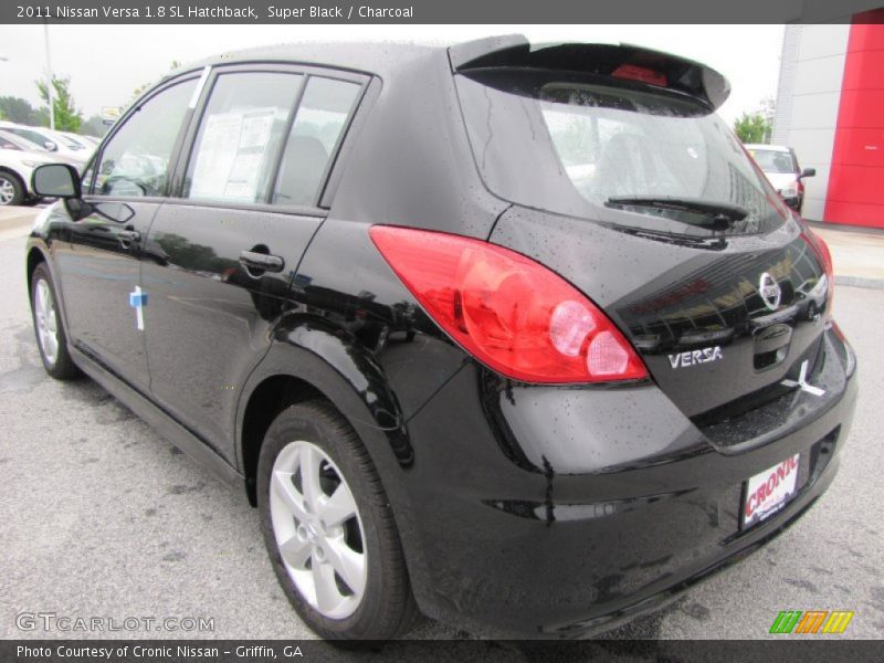 Super Black / Charcoal 2011 Nissan Versa 1.8 SL Hatchback
