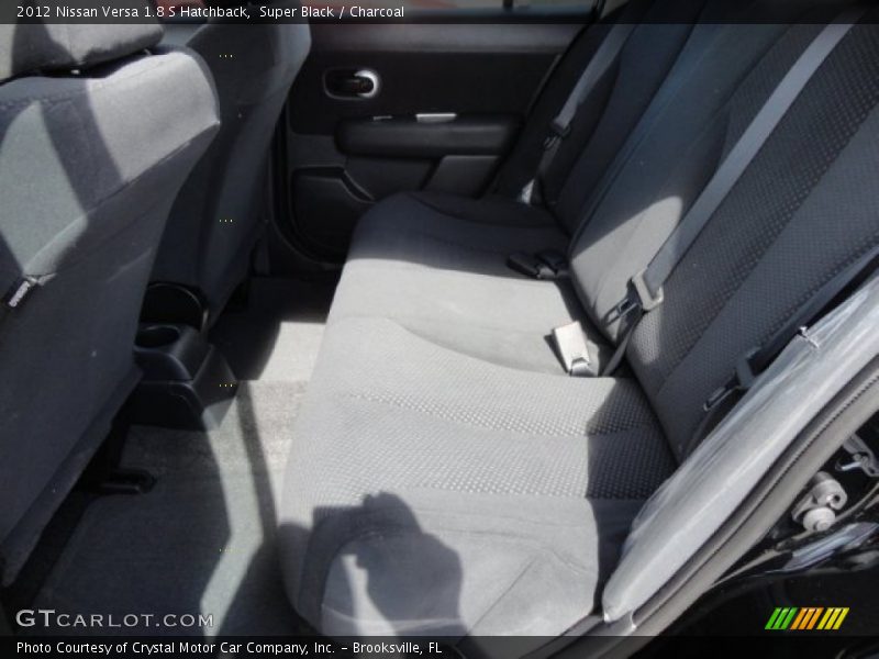 Super Black / Charcoal 2012 Nissan Versa 1.8 S Hatchback