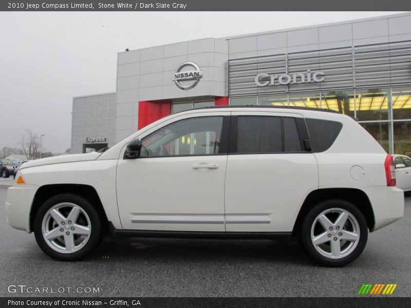 Stone White / Dark Slate Gray 2010 Jeep Compass Limited