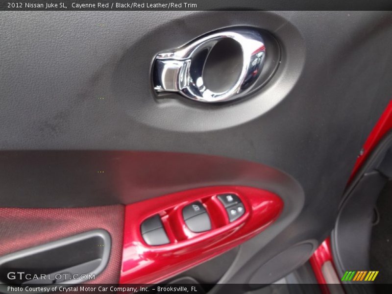 Cayenne Red / Black/Red Leather/Red Trim 2012 Nissan Juke SL